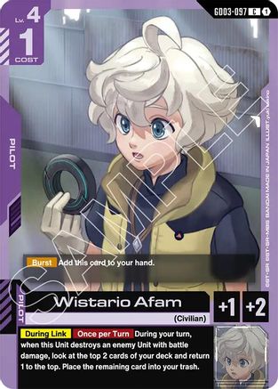 Image of Wistario Afam (GD03-097) - Steel Requiem