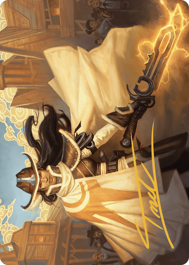 Image of Omenport Vigilante // Omenport Vigilante (AOTJ-003) - Outlaws of Thunder Junction Art Series (Borderless)