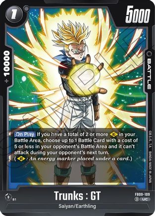 Image of Trunks : GT - FB09-109 (FB09-109) - Dual Evolution