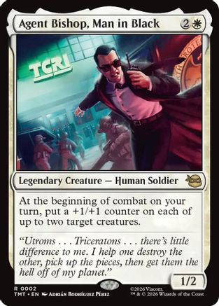 Image of Agent Bishop, Man in Black (TMT-002) - Teenage Mutant Ninja Turtles Foil