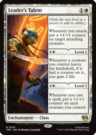 Image of Leader's Talent (TMT-013) - Teenage Mutant Ninja Turtles Foil