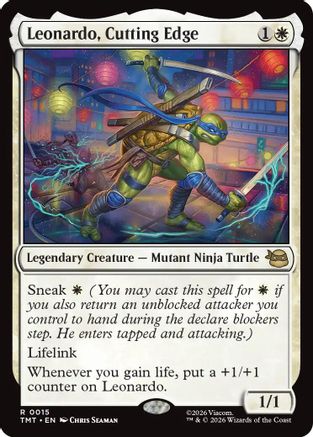 Image of Leonardo, Cutting Edge (TMT-015) - Teenage Mutant Ninja Turtles