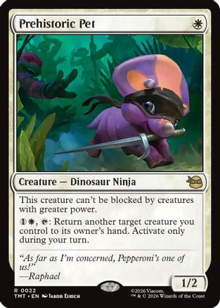 Image of Prehistoric Pet (TMT-022) - Teenage Mutant Ninja Turtles Foil