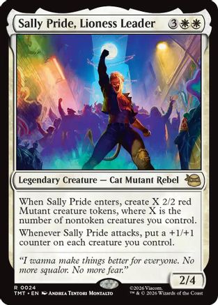 Image of Sally Pride, Lioness Leader (TMT-024) - Teenage Mutant Ninja Turtles Foil