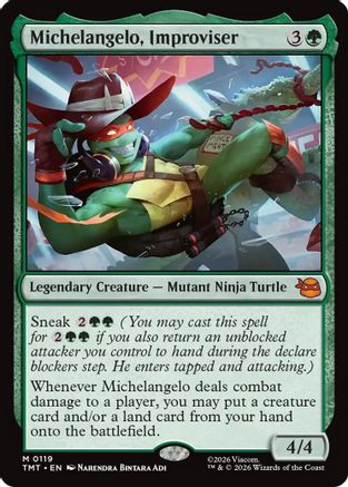 Image of Michelangelo, Improviser (TMT-119) - Teenage Mutant Ninja Turtles