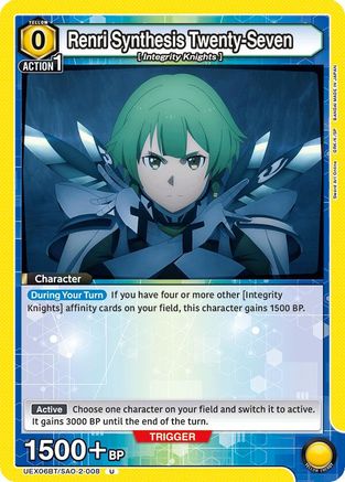 Image of Renri Synthesis Twenty-Seven (UEX06BT/SAO-2-008) - UEX06BT Sword Art Online Vol2