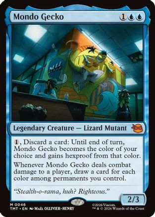 Image of Mondo Gecko (TMT-046) - Teenage Mutant Ninja Turtles Foil
