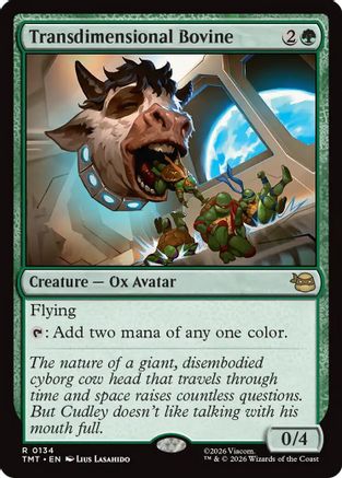 Image of Transdimensional Bovine (TMT-134) - Teenage Mutant Ninja Turtles Foil