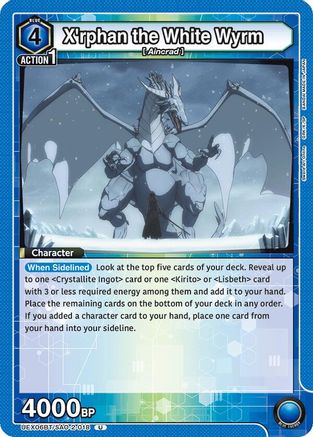 Image of X'rphan the White Wyrm (UEX06BT/SAO-2-018) - UEX06BT Sword Art Online Vol2