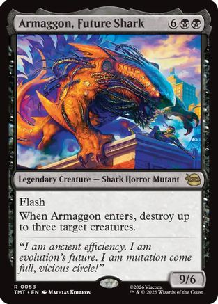 Image of Armaggon, Future Shark (TMT-058) - Teenage Mutant Ninja Turtles Foil