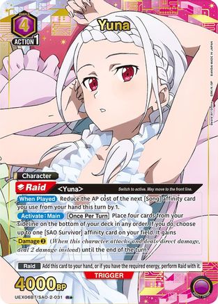 Image of Yuna (031) (R*) (UEX06BT/SAO-2-031) - UEX06BT Sword Art Online Vol2 Foil