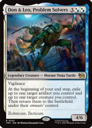 Image of Don & Leo, Problem Solvers (TMT-143) - Teenage Mutant Ninja Turtles Foil