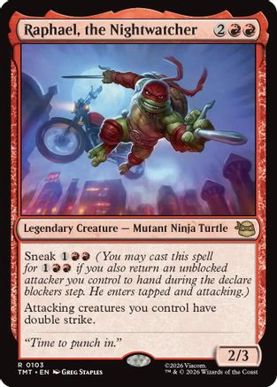 Image of Raphael, the Nightwatcher (TMT-103) - Teenage Mutant Ninja Turtles