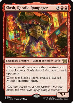 Image of Slash, Reptile Rampager (TMT-108) - Teenage Mutant Ninja Turtles