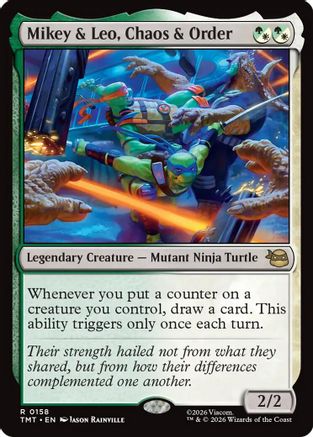 Image of Mikey & Leo, Chaos & Order (TMT-157) - Teenage Mutant Ninja Turtles