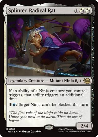 Image of Splinter, Radical Rat (TMT-169) - Teenage Mutant Ninja Turtles