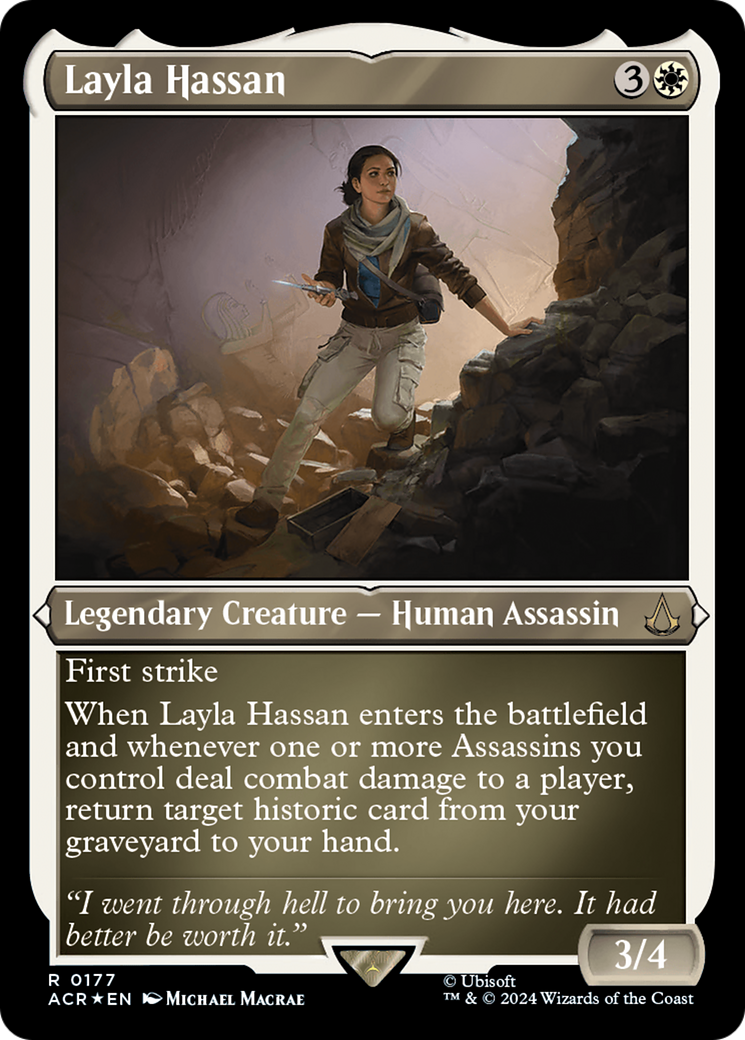 Image of Layla Hassan (ACR-177) - Assassin's Creed Etched Foil