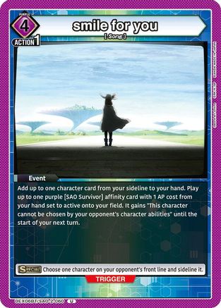 Image of smile for you (UEX06BT/SAO-2-060) - UEX06BT Sword Art Online Vol2
