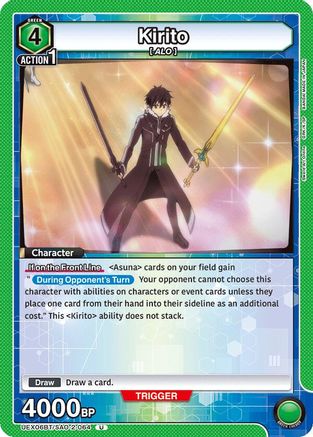 Image of Kirito (064) (UEX06BT/SAO-2-064) - UEX06BT Sword Art Online Vol2