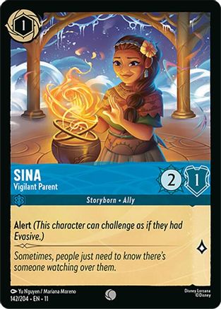 Image of Sina - Vigilant Parent (142/204) - Winterspell Cold Foil