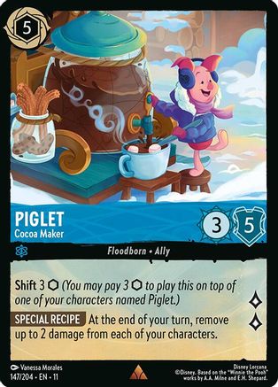 Image of Piglet - Cocoa Maker (147/204) - Winterspell Cold Foil