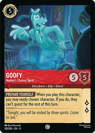 Image of Goofy - Marley's Clumsy Spirit (120/204) - Winterspell Cold Foil