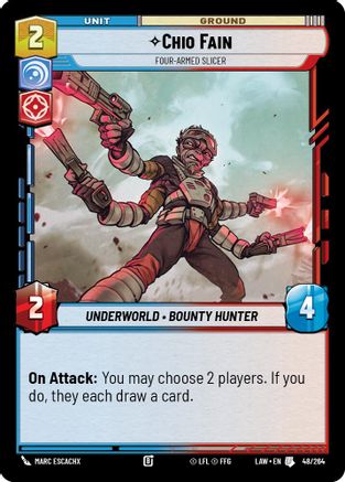 Image of Chio Fain - Four-Armed Slicer (48/264) - A Lawless Time