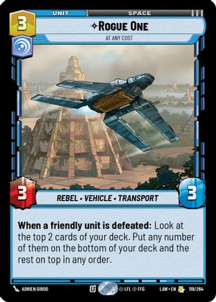 Image of Rogue One - At Any Cost (119/264) - A Lawless Time