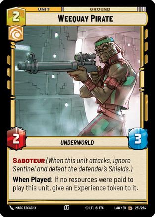 Image of Weequay Pirate (231/264) - A Lawless Time