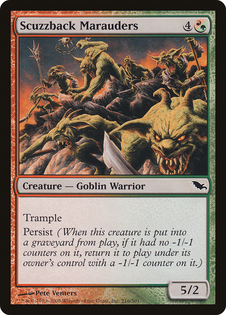 Image of Scuzzback Marauders (SHM-216) - Shadowmoor Foil