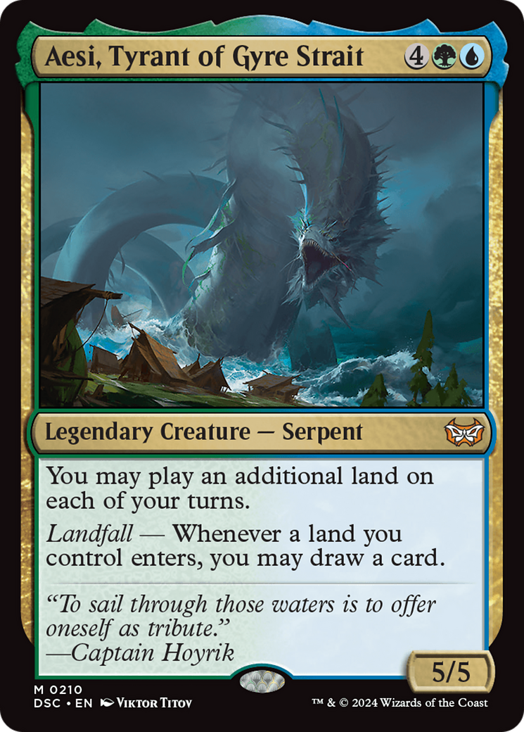 Image of Aesi, Tyrant of Gyre Strait (DSC-210) - Duskmourn: House of Horror Commander