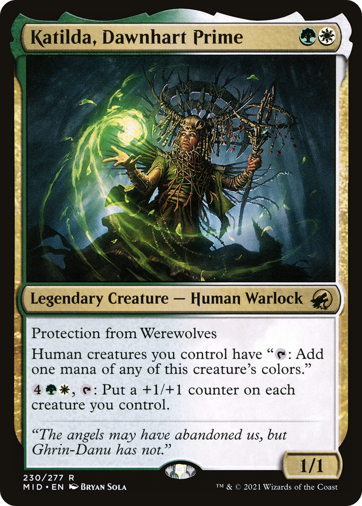 Image of Katilda, Dawnhart Prime (MID-230) - Innistrad: Midnight Hunt Foil