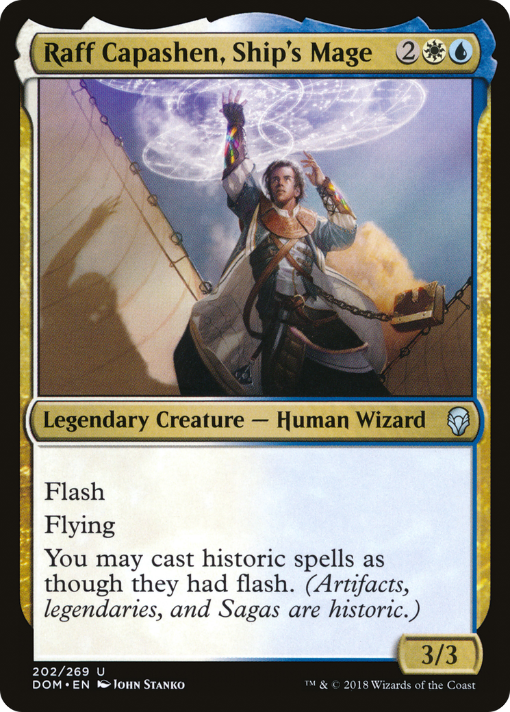 Image of Raff Capashen, Ship's Mage (DOM-202) - Dominaria Foil