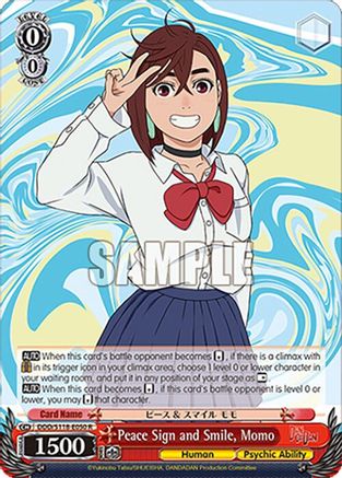 Image of Peace Sign and Smile, Momo (DDD/S118-E050 R) - DANDADAN