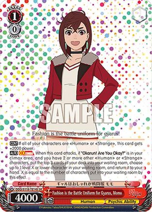 Image of Fashion is the Battle Uniform for Gyarus, Momo (SR) (DDD/S118-TE14S SR) - DANDADAN