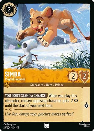 Image of Simba - Playful Pouncer (23/204) - Winterspell