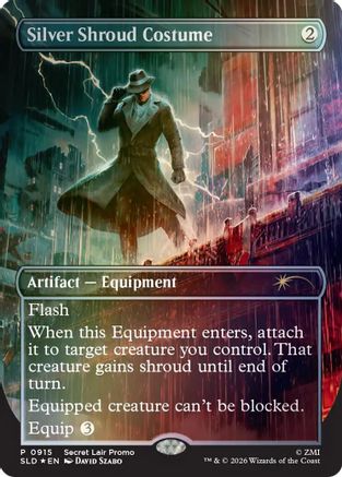 Image of Silver Shroud Costume (SLD-915) - Secret Lair Drop Series Foil