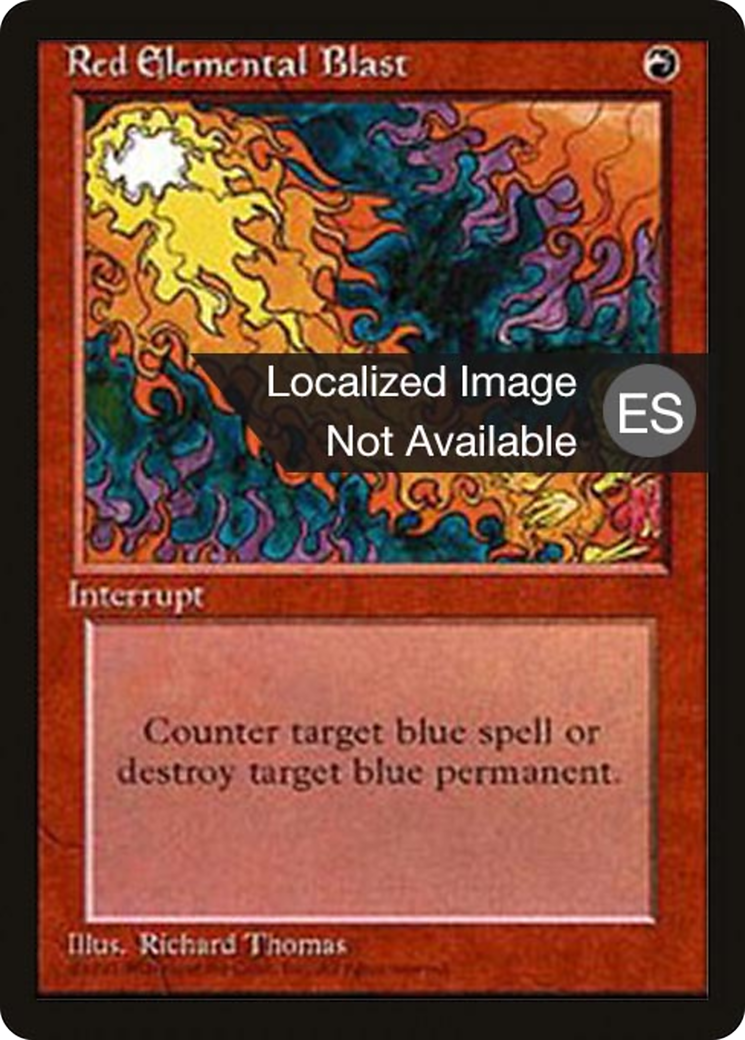 Image of Red Elemental Blast (4BB-236) - Fourth Edition Foreign Black Border