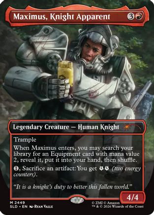 Image of Maximus, Knight Apparent (SLD-2449) - Secret Lair Drop Series