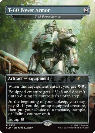 Image of T-60 Power Armor - T-45 Power Armor (SLD-2452) - Secret Lair Drop Series