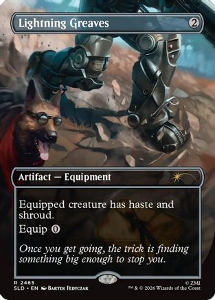 Image of Lightning Greaves (2465) (SLD-2465) - Secret Lair Drop Series Foil