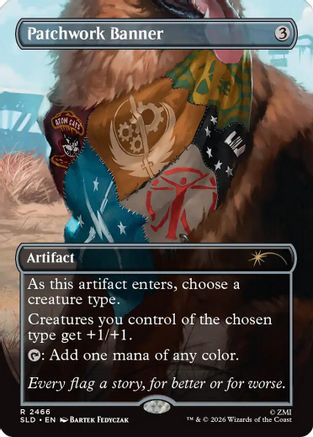 Image of Patchwork Banner (SLD-2466) - Secret Lair Drop Series Foil