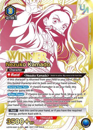 Image of Nezuko Kamado (021) (Winner) (UEPR/KMY-3-021) - Union Arena Promotion Cards Foil