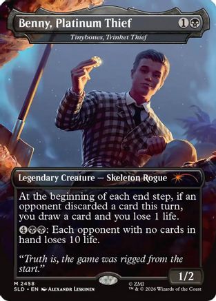Image of Benny, Platinum Thief - Tinybones, Trinket Thief (SLD-2458) - Secret Lair Drop Series