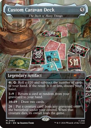 Image of Custom Caravan Deck - The Deck of Many Things (SLD-2460) - Secret Lair Drop Series