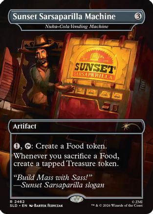 Image of Sunset Sarsaparilla Machine - Nuka-Cola Vending Machine (SLD-2462) - Secret Lair Drop Series Foil