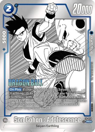 Image of Son Gohan : Adolescence - FP-058 (Tournament Pack MANGA ver. SPECIAL) (FP-058) - Tournament and Championship Promos Holofoil