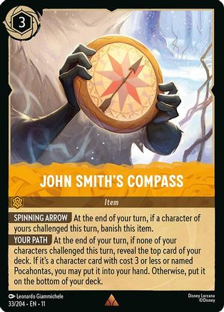 Image of John Smith's Compass (33/204) - Winterspell Cold Foil