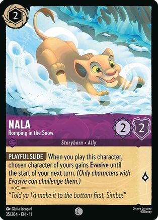 Image of Nala - Romping in the Snow (35/204) - Winterspell Cold Foil