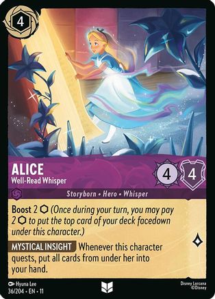 Image of Alice - Well-Read Whisper (36/204) - Winterspell Cold Foil